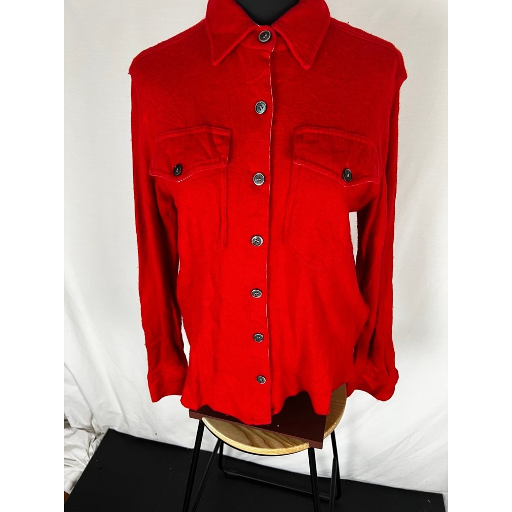 Isabel Marant Etoile red cotton/wool women's Size 40 shirt = size  US 10-12